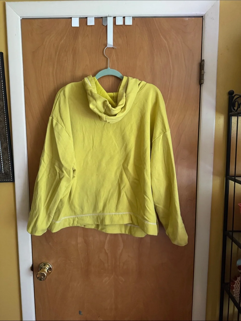 YITTY Bright Yellow Hoodie with White Script Logo - Picture 3 of 3